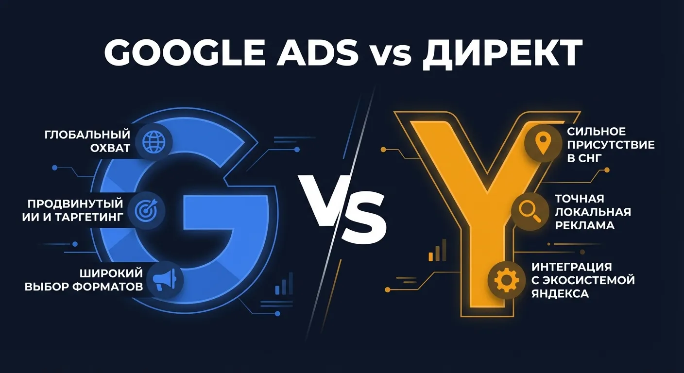 Google Ads vs Яндекс.Директ: что выбрать в 2026 году
