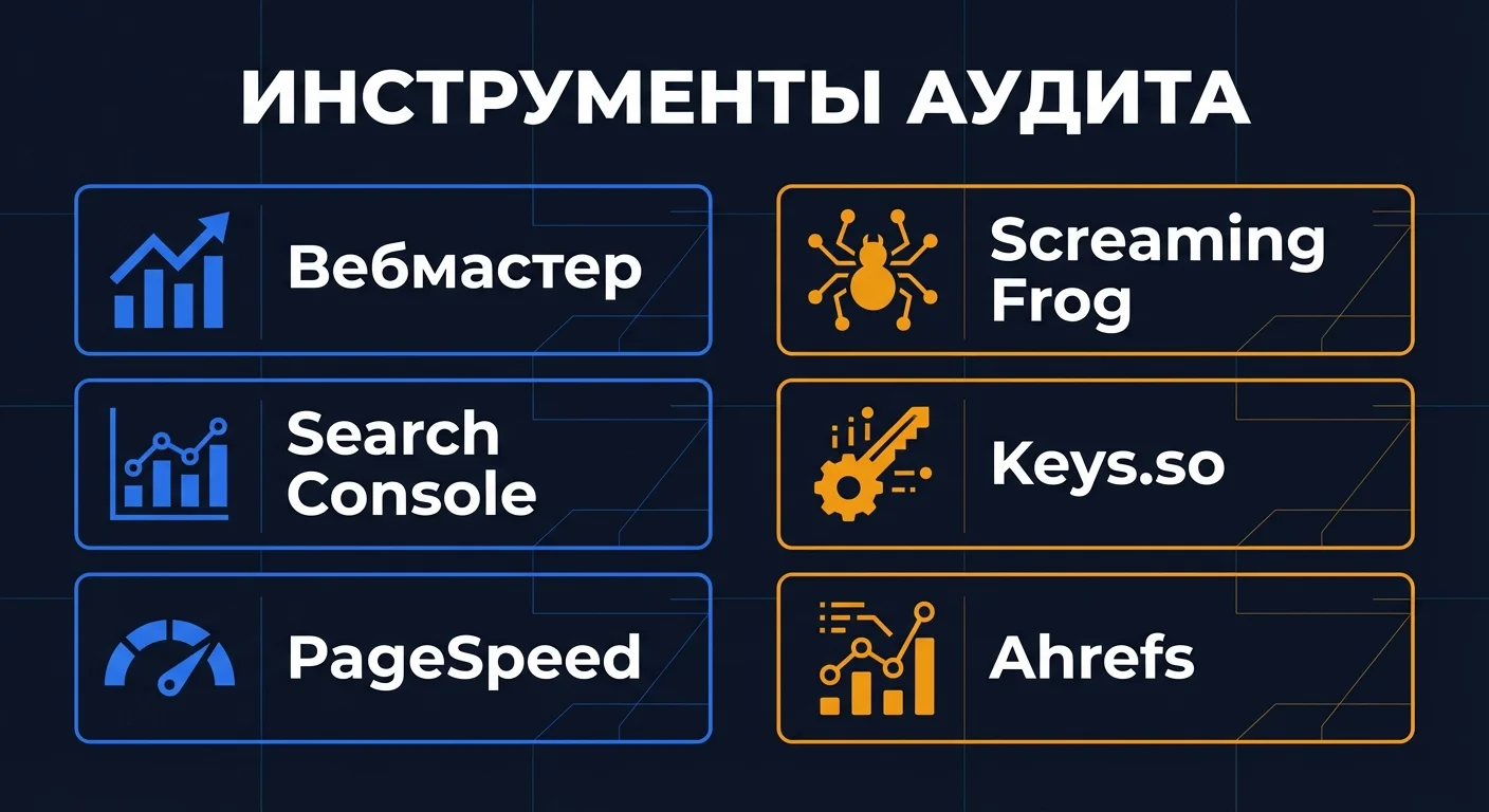 Инфографика: сравнение инструментов SEO-аудита - шесть бесплатных и платных сервисов для анализа сайта
