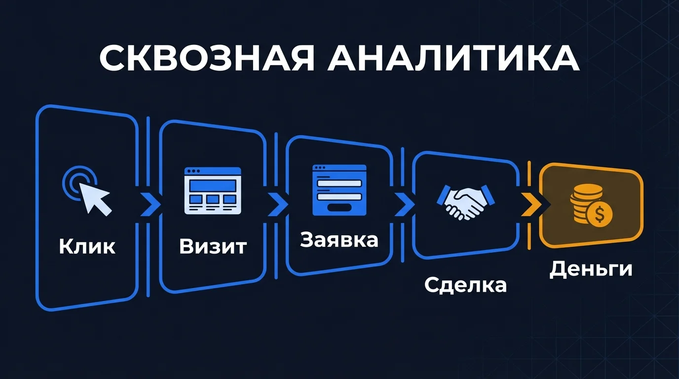 Сквозная аналитика для бизнеса: от UTM-меток до ROI